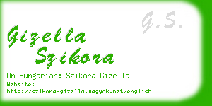 gizella szikora business card